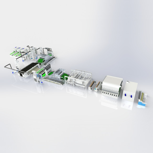 안면 마스크 여행복 고속 스펀 레이스 생산 라인