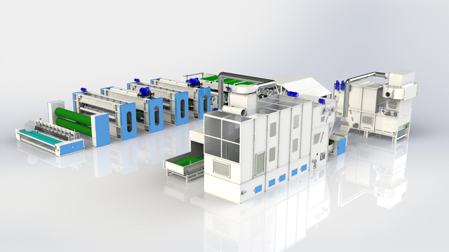 부직한 터치 스크린 바늘 생산 라인